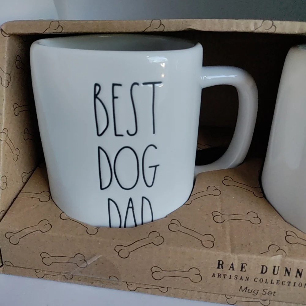 Rae Dunn Artisan Collection White Mugs set